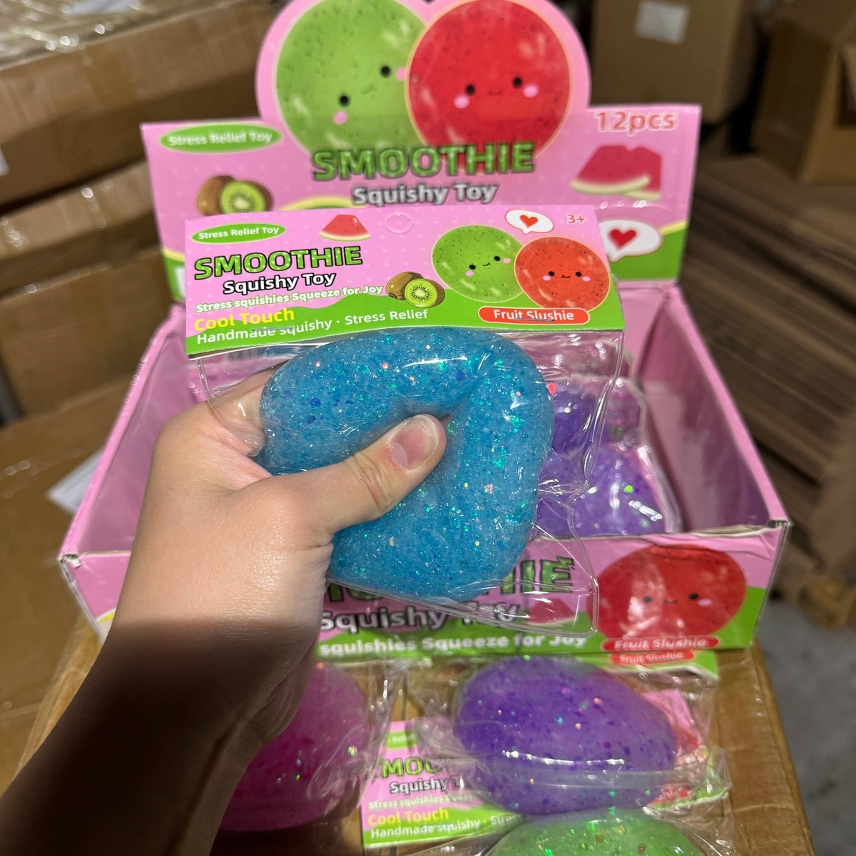 Colorful Glitter Icy Slushy Ball Squishy