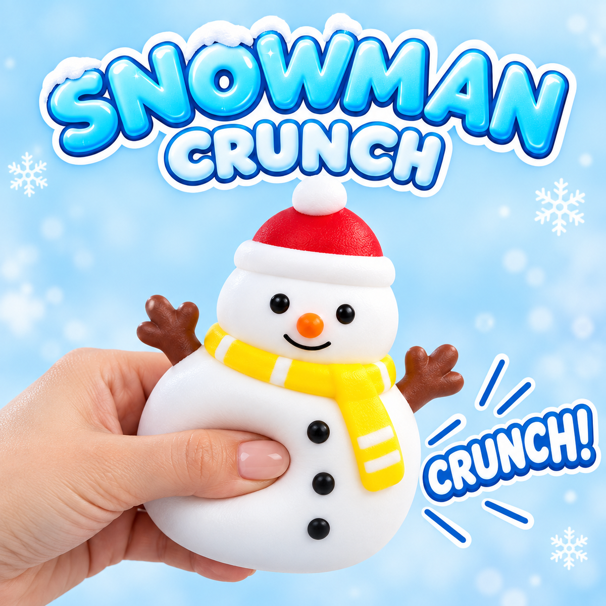 Snowman Crunch ASMR Squishy (Christmas Edition)