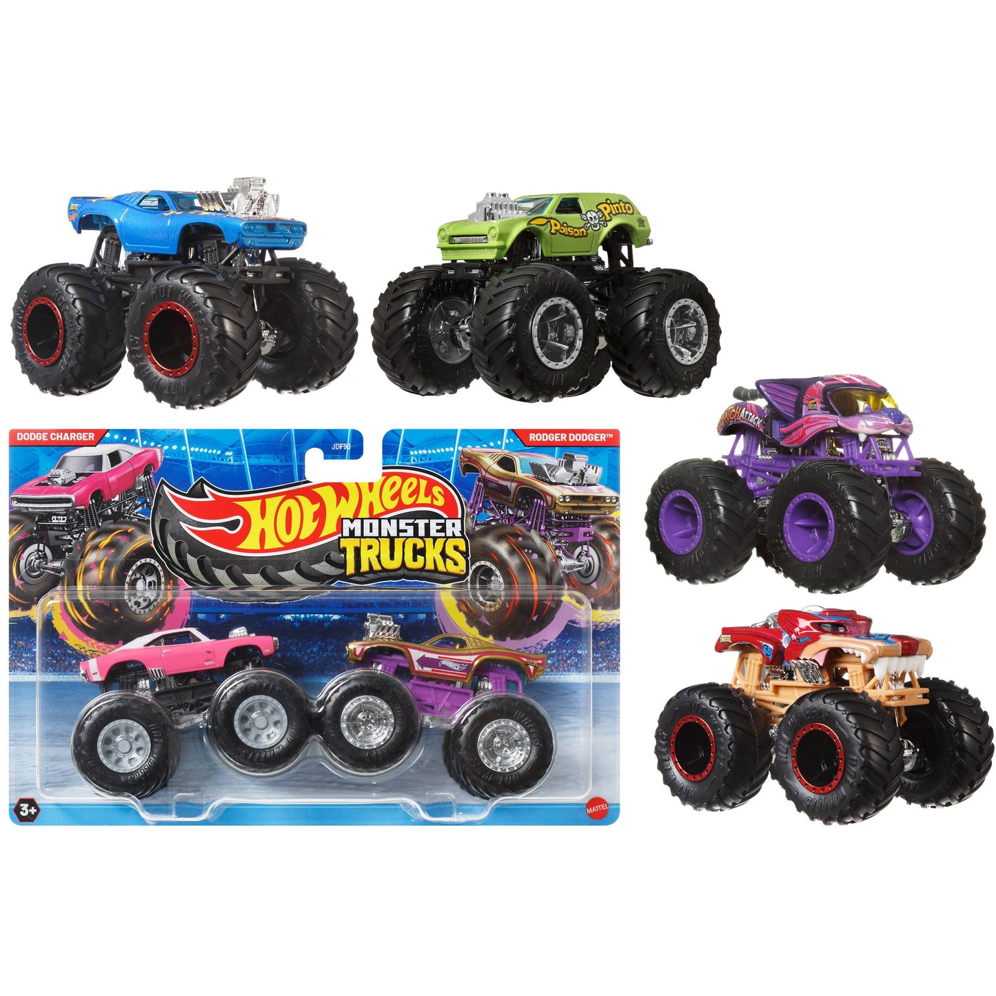 Hot Wheels Monster Truck Demo Doubles 2pk