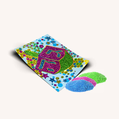 Chanukah Glitter Art