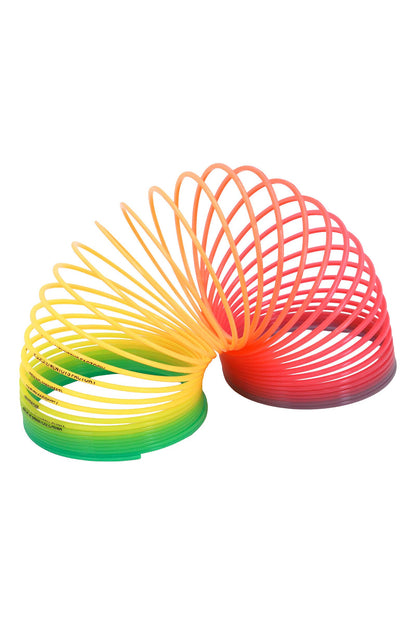 Pastel Rainbow Ombre Coil Slinky Toy - 12 Pcs