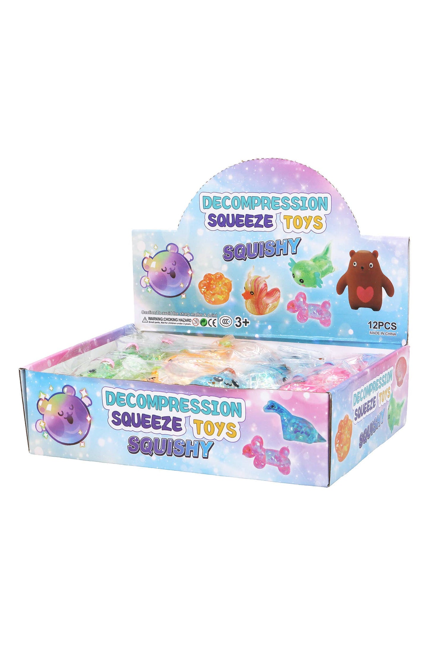 Cute Boba Glittery Maltose Thick Putty Filled Squishy