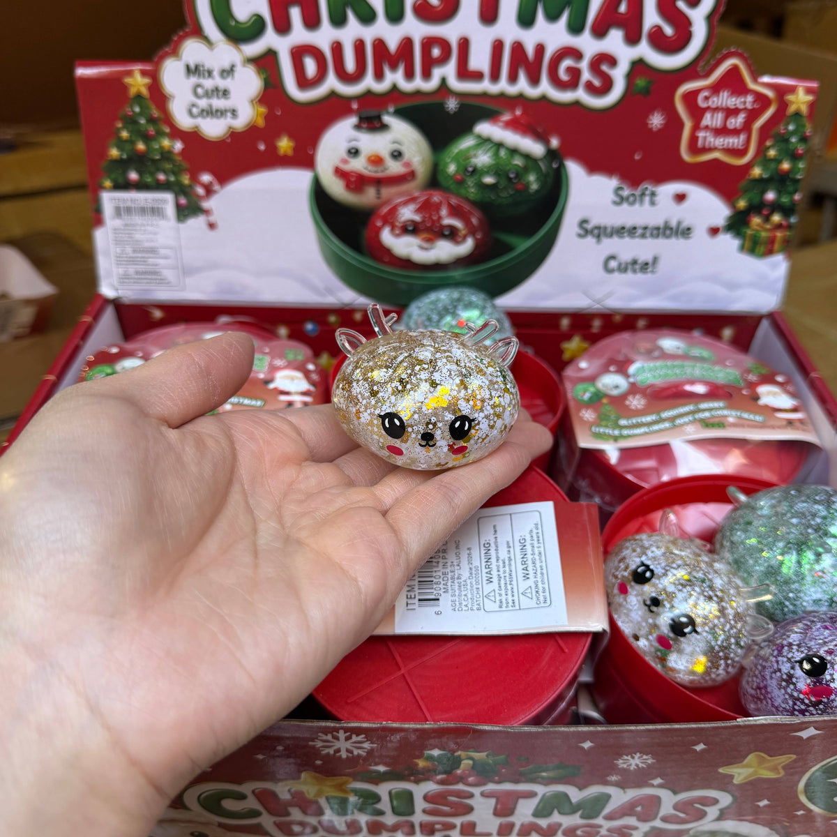 WRAPPED 3-in-1 Mini SS Reindeer Dumpling | A036