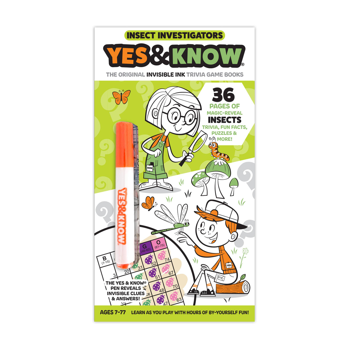 Yes & Know® Invisible Ink Trivia Game Books- Insects