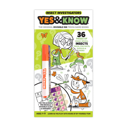 Yes & Know® Invisible Ink Trivia Game Books- Insects