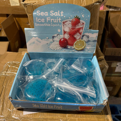 Blue Raspberry Fruit Icy Slushy Ball Squishy 12/pk | A274