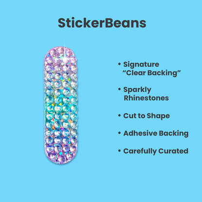 Letter I 2" Rhinestone Sticker