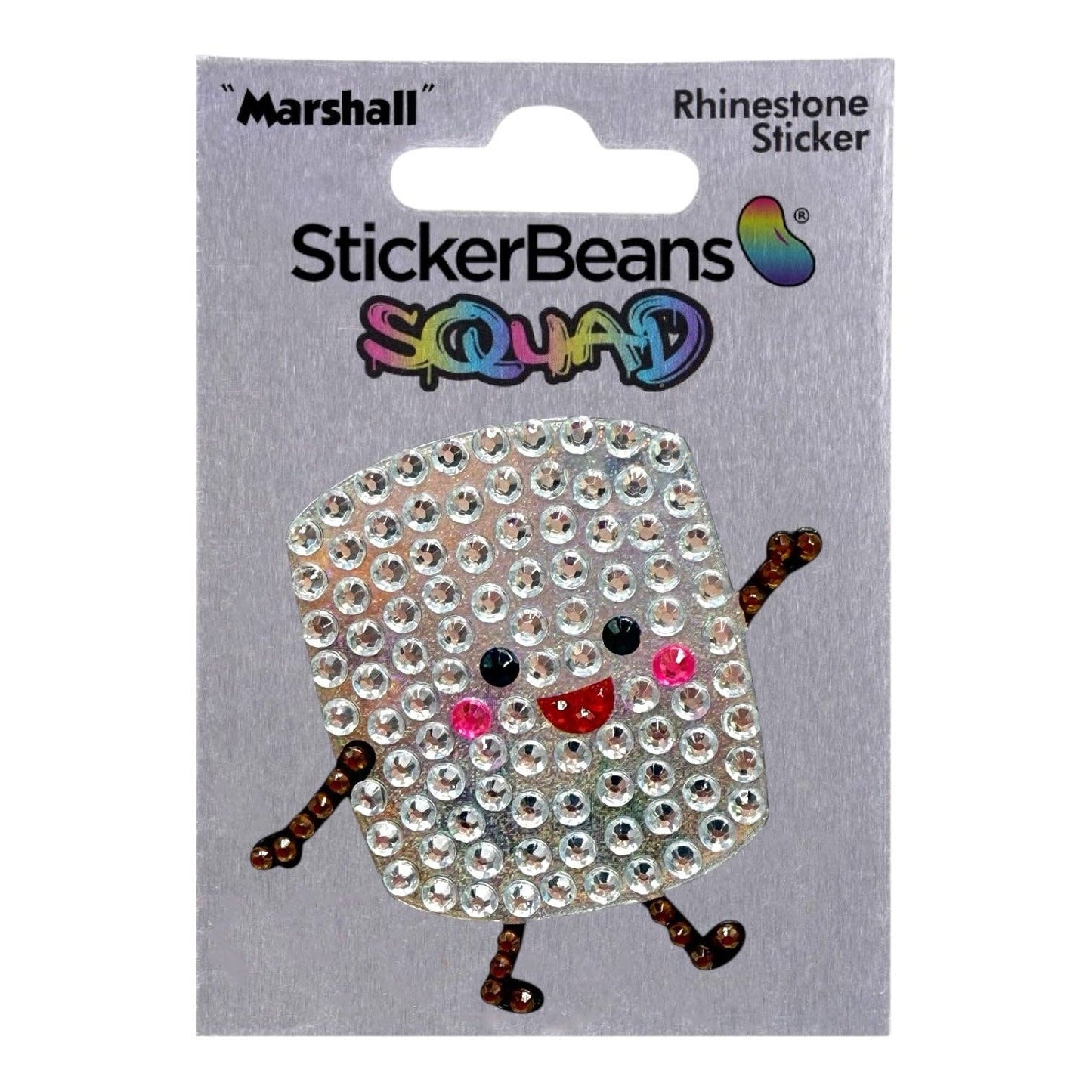Marshall Marshmallow Rhinestone Sticker 2" Cut to Shape
