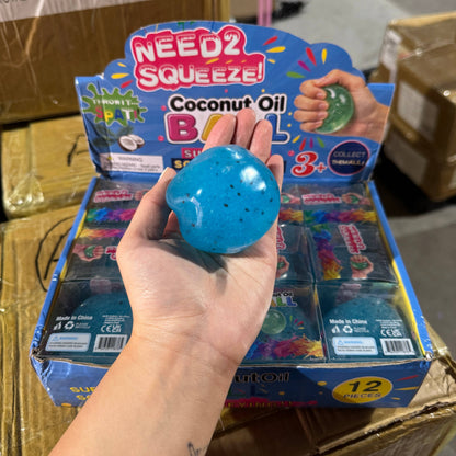 Blue Raspberry Fruit Icy Slushy Ball Squishy 12/pk | A274