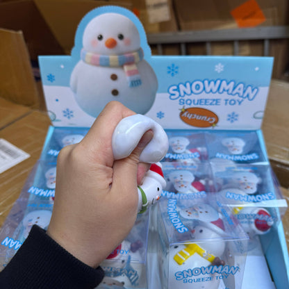 Crunchy Christmas Snowman Squishy 12/pk | A011