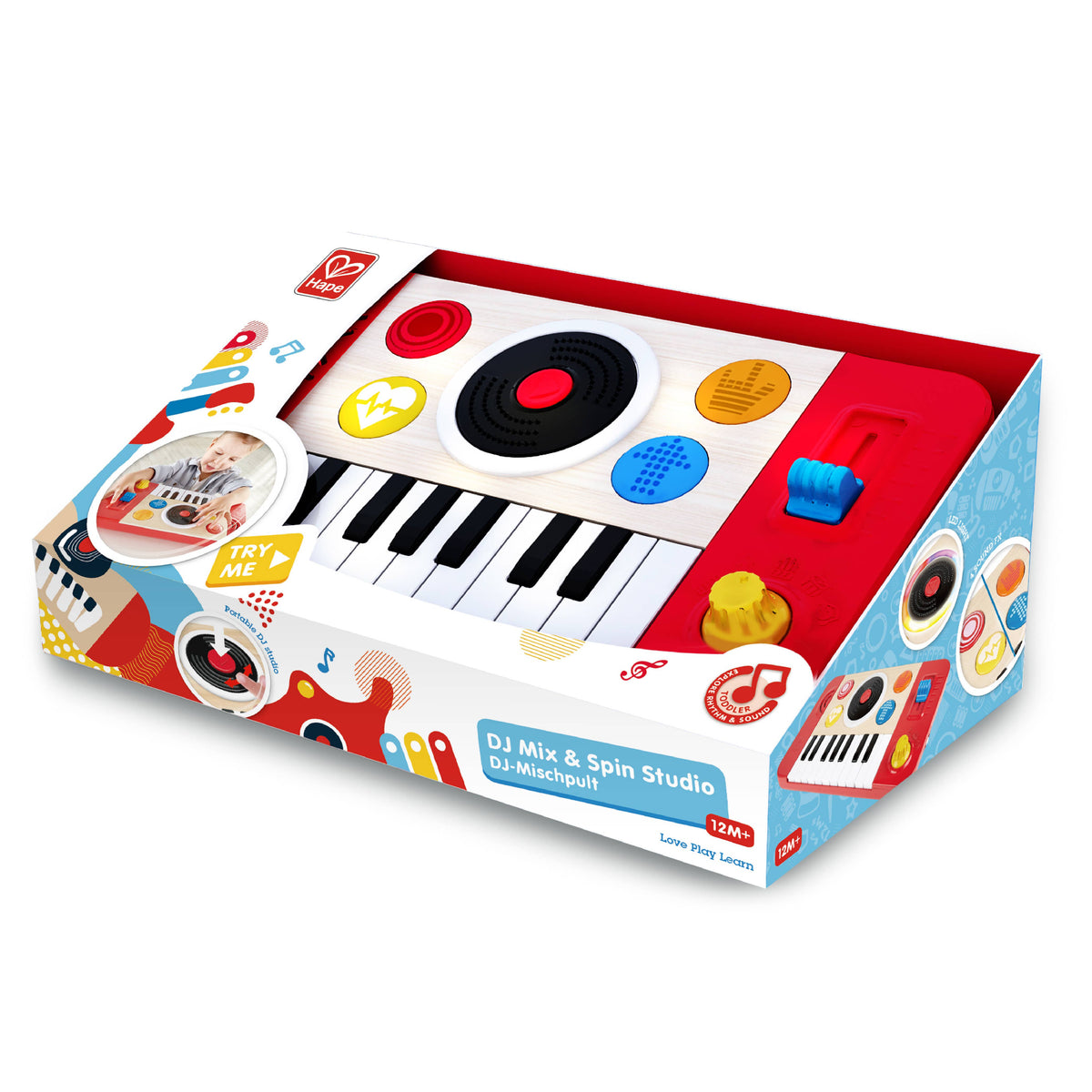 Kids DJ Studio Music Toy with Keyboard & Spin Record