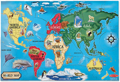 Floor Puzzle World Map