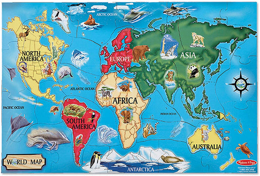 Floor Puzzle World Map