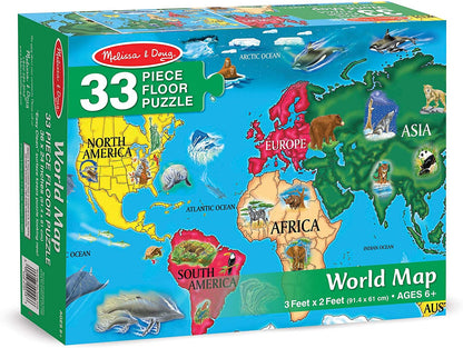 Floor Puzzle World Map