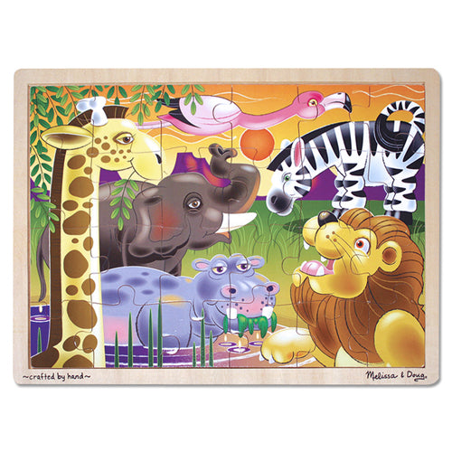 24pc Puzzle African Plain