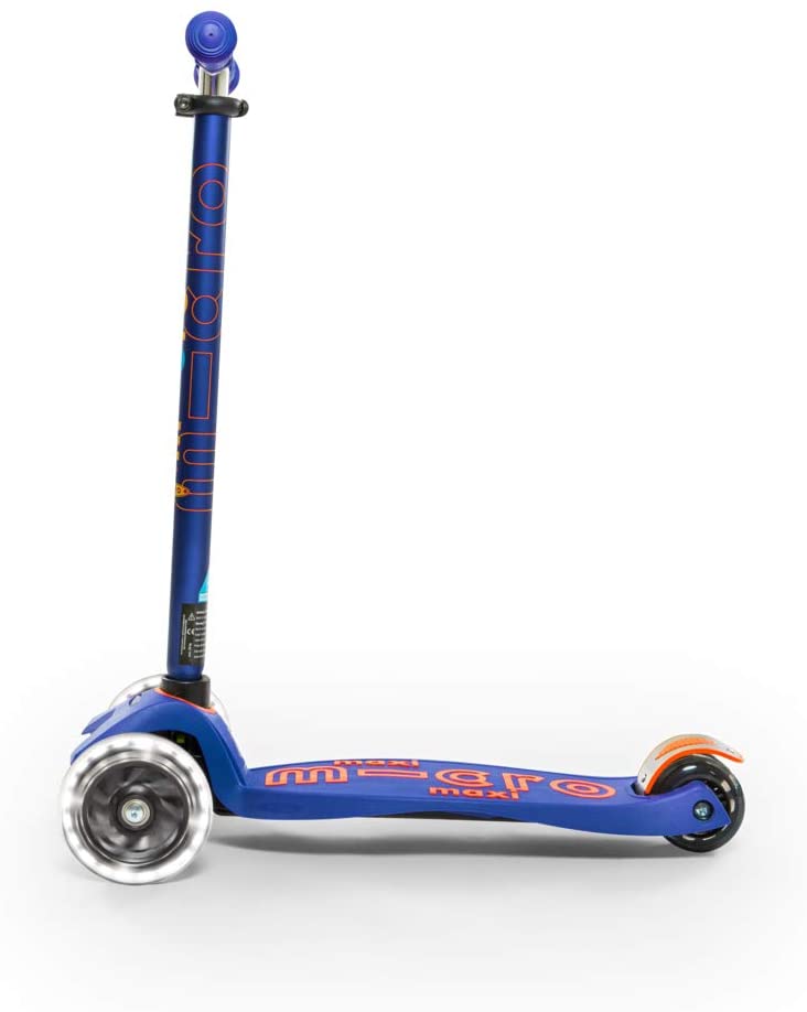 Maxi Dlx Led Blue Scooter