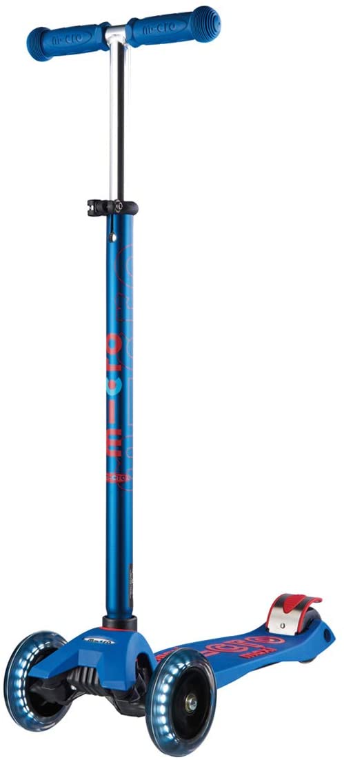 Maxi Dlx Led Blue Scooter