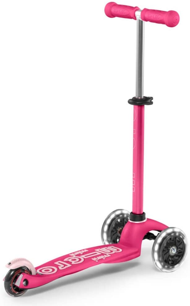 Mini Dlx Led Pink Scooter