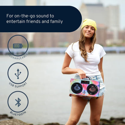 Boombox Tye Dye Speaker