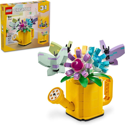 Flowers in Water Can
