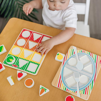Wooden Shape Sorting Grocery Cart