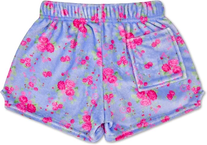 Floral Plush Shorts Small