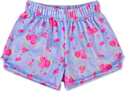 Floral Plush Shorts Med
