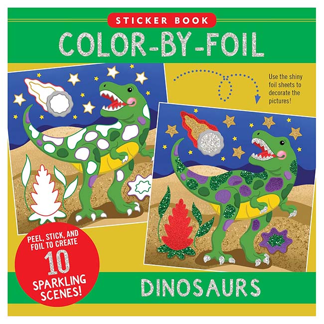 Color-by-Foil Sticker Book Dinosaurs – Learning Express Toys & Gifts ...