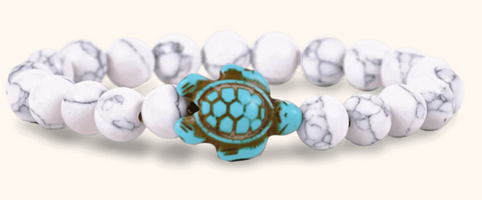 Fahlo Howlite Sea Turtle